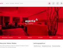 Tablet Screenshot of agenta.de